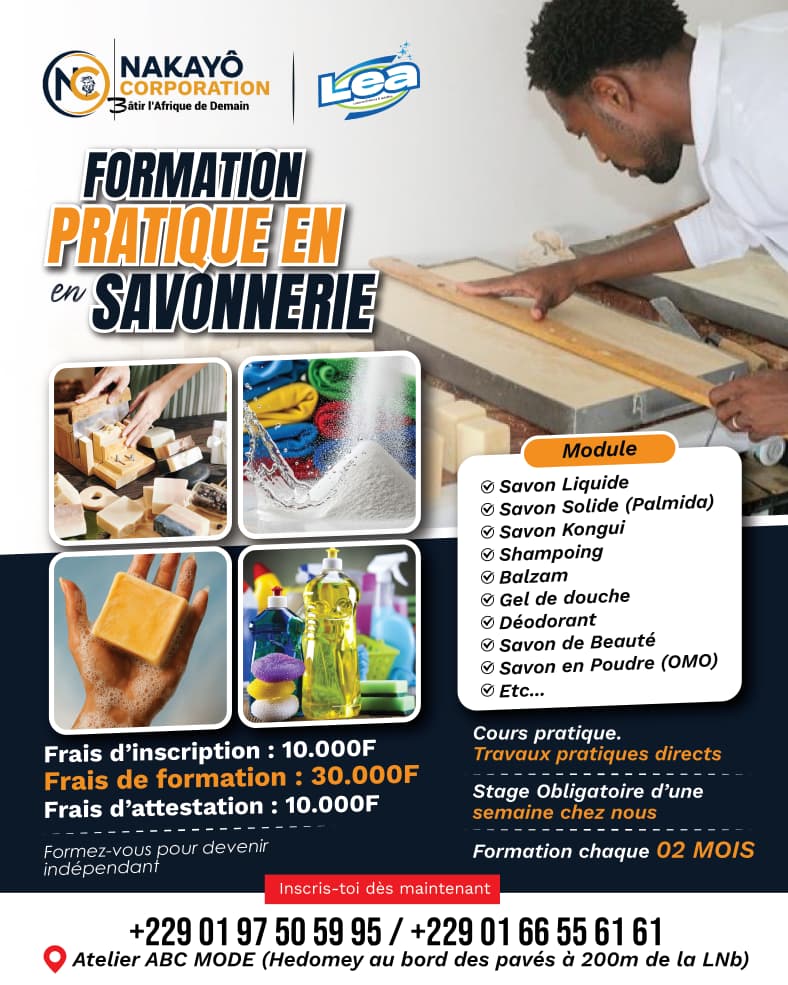 FORMATION PRATIQUE EN SAVONNERIE