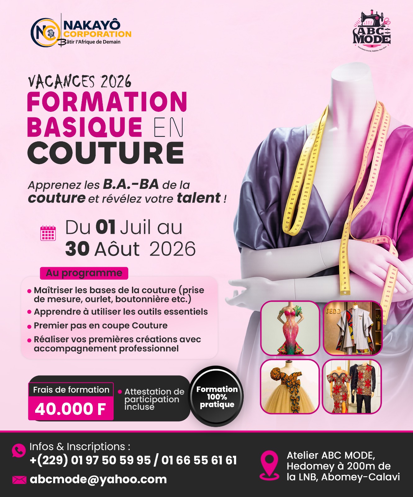 VACANCE EN COUTURE A ABC MODE